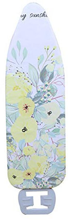 ZYNCUE Große Bügelbrettbezüge (140 x 50 cm), super breiter Bügelbrettbezug mit Kordelzug, hohe Temperaturbeständigkeit, einfache Montage, kratzfest, Frühlingsblumen-Stil