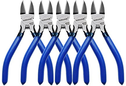 5 pz Tagliafili KAIHAOWIN, Tronchesi per elettronica da 130 mm, Tagliafili a filo di Precisione con molla, Tronchese laterale per artigianato, gioielli