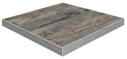 Dekorspanplatte Eiche vintage grau als Tischplatte, Schreibtischplatte, Arbeitsplatte, Laden- und Möbelbau, 84x60 cm, Stärke: 19 mm