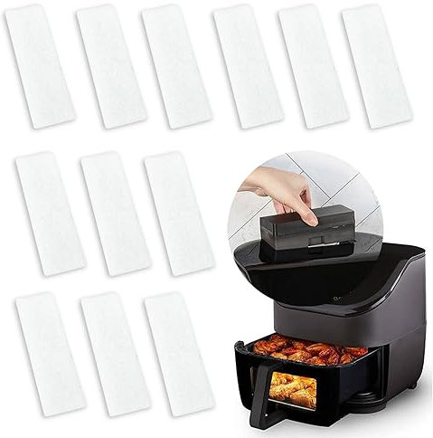 Instant Vortex Plus 6QT Air Fryer Replacement Filters - 12 Pcs with ClearCook and OdorErase