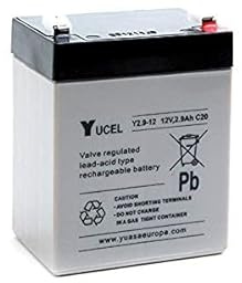Yucel 12v-2.9ah replacement mobility hoist-lift battery.
