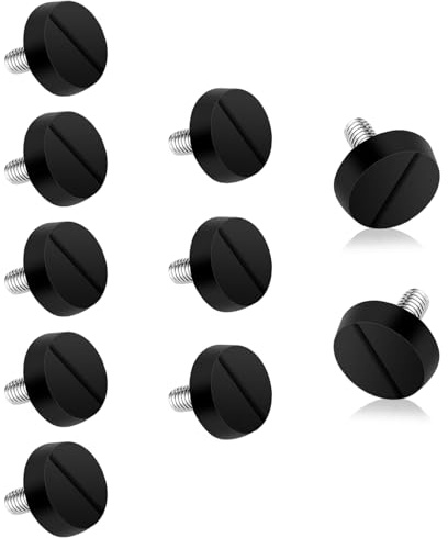 Peysaitr 10PCS Furniture Adjustable Leveling Feet, M6x 15mm Levelling Feet, Screw On Furniture Leveller Foot for Table, Cabinets, Chairs, Bar, Stool Desk, Dresser, Wood Legs