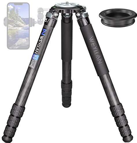 WEYLLAN LX9 Bowl Tripod Heavy Duty Carbon Fiber Camera Stand, 40mm Max 10 Layers Carbon Fiber Tube, Durable Shooting Tripod for DSLR Camera Max Load 88lbs/40kg