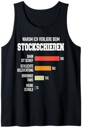 Stockschießen Eisstock Stockschütze Eisstockschießen Tank Top