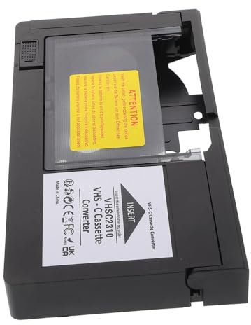 GAROZATION VHS C-kassettenadapter Für Camcorder Konverter Zur Digitalen Umwandlung Von Video Bändern Kompatibel Mit Vhsc Halbzoll Tragbares Zubehör Für Videoplayer
