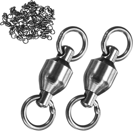 M METERXITY 30 Piezas De Giro De Pesca con Rodamientos De Bolas 8#