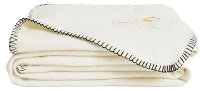 UnHide Knit Alpaca Blanket - 60 x 80 Ultra-Soft & Lightweight Throw - Made with Alpaca & Merino Wool - Sustainable & Ethically Sourced - Snow White