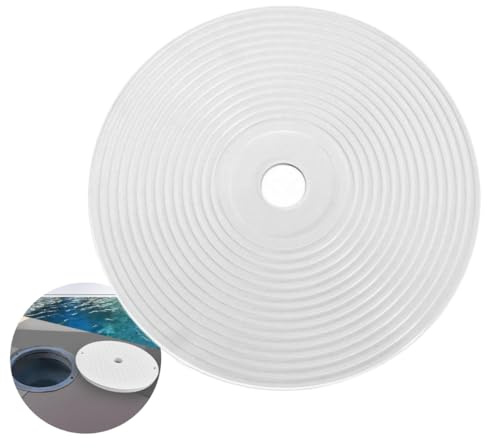 Galyon - Couvercle circulaire pour skimmer de piscine - Couleur blanc - 21,4 x 18,6 x 2 cm - Accessoires pour piscine - Universel - Couverture supérieure de skimmer