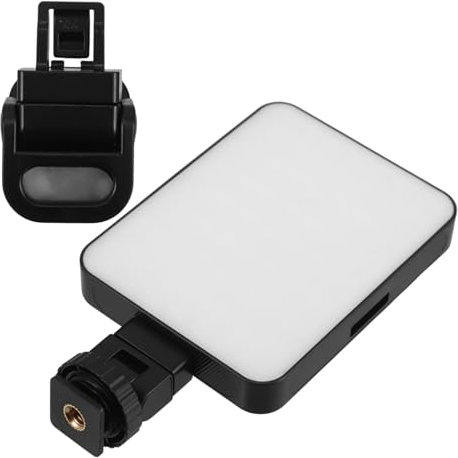 Holibanna Magnetic Phone Fill Light Led for Video Conference Clip Camera Lighting Rechargeable for Travel