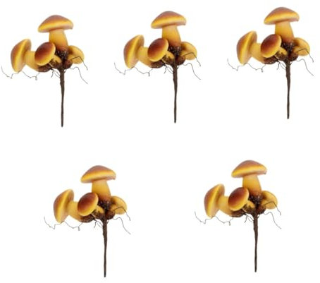 SUPVOX 5pièces Mushroom Garden Stake Décoration De Jardin Forme De Ornement De Pelouse pour Aménagement Extérieur Et Intérieur Adornment pour Verts Et Terrains