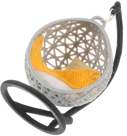 Beaupretty Chaise Suspendue Miniature pour Décoration de Maison de Poupée Accessoire de Mobilier Tiny pour Projets DIY et Aménagements Miniatures