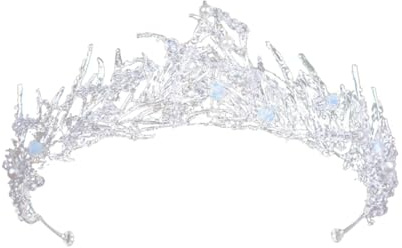 Hohopeti Adorno Nupcial Barroco para Boda Diadema de Boda con Cristales Accesorio Ligero para Mujer Peinado Nupcial y Fiestas Complemento Elegante para Compromisos y Eventos Obsequios