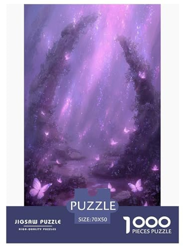 Forêt Enchantée Puzzles 1000 Pièces Jeu De Défi Jouet Adultes Et Plus De 12 Ans Jeu De Puzzle Défi Éducatif Temps De Famille Cadeau Décoration Maison 70x50cm/1000pcs