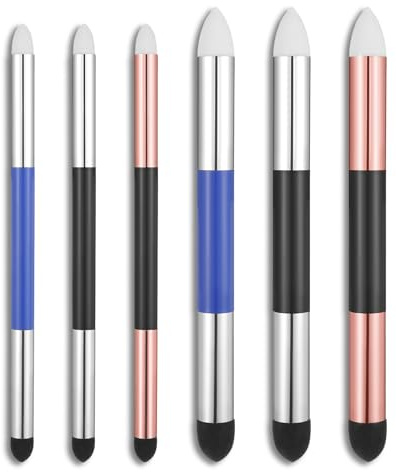 Qianyu 6 Stück Künstler Mischschwamm Stift Dual Tip Skizzen Papierwischer | Zeichnen Kunst, Öl Pastell, Weiche Pinsel, Mischwerkzeuge, Wiederverwendbar Waschbar, Maler Highlight Stift