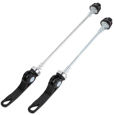 Bike Skewer, 1 Pair Quick Release Skewers,MTB Wheel Axle Hub Front and Rear Skewers Lightweight Aluminium Alloy Clip Bolt Lever Bike Replacement Repair Parts Accessory for Most with 26 Inch Wheel