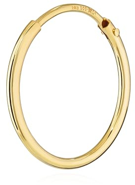 NKlaus Einzel Ohrring ECHT GOLD 333 - HERREN Creole Echtgold - Ohrschmuck Ohrhänger für Männer - 8 Karat