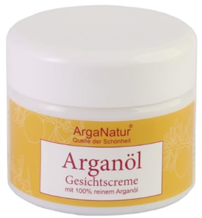 ArgaNatur | Gesichtscreme | Argan-Öl Kosmetik mit Kaktusfeigenkern- und Jojoba-Öl | 50ml