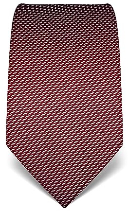 Vincenzo Boretti herr slips rent siden mönstrad ädel herrdesign till skjorta med kostym för affärer bröllop 8 cm smal/bred, Vinröd, En Storlek