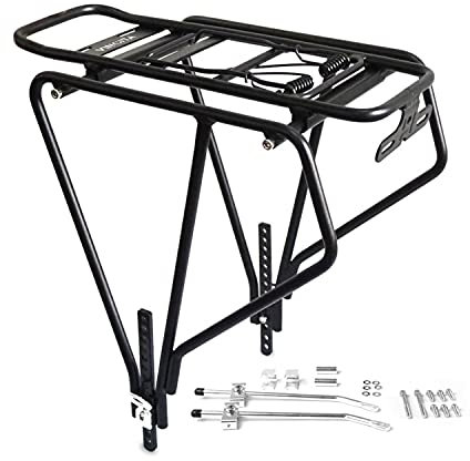 Vincita Portabicicletas Fat Tire Portaequipajes Trasero para Bicicletas Fat Bike Carga máxima 60 lbs Se Adapta a Bicicletas de Carretera, montaña Tamaño de llanta 26 X 1 hasta 29 X4.0