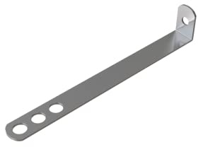 BPC Fixings Stainless Steel Safety End Frame Clamp 10-Piece Set, 200 mm Length