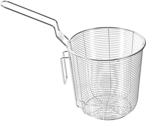 BESTonZON Mesh-Sieb Nudelkorb Nudelsieb Abtropfsieb Seiher Nudelkorbsieb Siebkelle mit Griff Frittierkorb Schöpfkelle Kochsieb für Pasta Nudeln Küche Restaurant 12CM Hot Pot Hängekorb