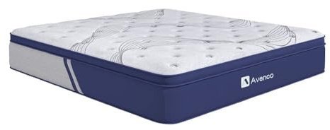 Avenco Single Mattress 3ft, 22cm Pocket Sprung Mattresses, Bamboo Foam Innerspring Hybrid Mattress, Single Bed Mattress in a Box, Skin-friendly Soft Knitted Fabric, CertiPUR-US, 90x190x22cm