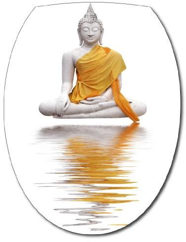 Stickers WC Bouddha - Stickers autocollant abattant WC 35x42 cm - 102