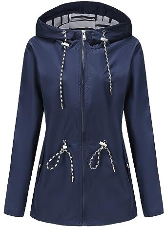 Regenjacke Damen Wasserdicht Regenjacke Damen Leicht Regenjacke Fahrrad Mantel Damen Lang Wanderjacke Damen Wasserdicht Atmungsaktiv