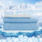 HOMFINE Kühldecke Doppelseitig Kühlende Decke - Leichte Kühldecke für Menschen Q-Max > 0,4 Sommerdecke Kühlend Selbstkühlende Decke Sommer Decke Cooling Blanket für Bett, Blau, 130 x 180 cm