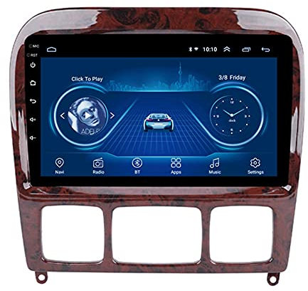 Touchscreen da 9 pollici per autoradio Bluetooth Android Car Radio Ricevitore Autoradio Navigazione GPS - Applicabile per Mer-cedes Be-nz Classe S W220 S280 S320 S350 S400 S430 S500 S600 AMG 199