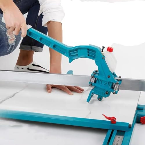 Manual Tile Cutter, 1200MM Cutting Width Floor Tile Cutter Machine, Adjustable Laser Guide for Precision Cutting, Cutter Tile Thickness Range 6-15MM, for Renovation