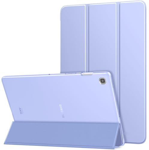 MoKo Cover per Samsung Galaxy Tab S5e 2019, Ultra Sottile Leggero Custodia in Tri-Fold Auto Sveglia/Sonno con Retro Semi-Trasparente Rigido per Samsung Galaxy Tab S5e 2019, Lavanda Viola