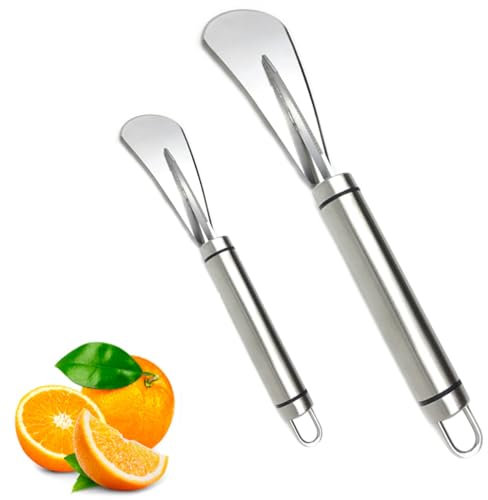 Pelador de frutas de acero inoxidable de grado alimenticio, abridor de pomelo, cuchillo de pomelo de cocina, cortador de limón, cuchillo de pomelo, pelador de naranja, adecuado for varios tipos de fru