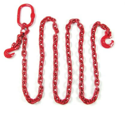 Chaîne forestière ronde, 10 mm avec raccourcissement et crochet à boucle, chaîne arrière 2,5 m 10 mm