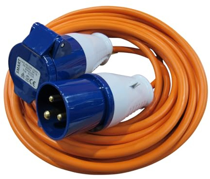 Caravan Electric Hook Up Cable 1.5MM 10M - 25M (Fly Lead Adaptor Mains Electricity Extension Lead) (Without Fly Lead Adaptor, 10 Metre)
