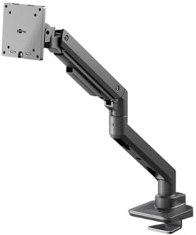goobay Gas Lift Monitor Mount for XL Screens from 17 to 49 Inches (43-124 cm), Max. 20 kg, Gaming and Curved Monitors, VESA 75/100 mm, Black / 74416