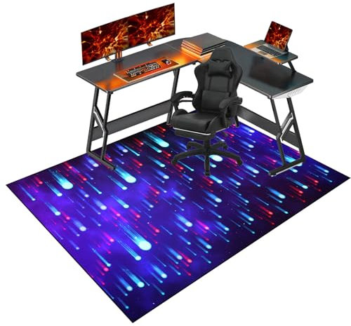 Tappetino per sedia da gioco resistente, per pavimenti in legno duro, antiscivolo, con protezione per il pavimento, tappetino per sedia da ufficio, per sedie a rotelle, protezione per tappeti a pelo