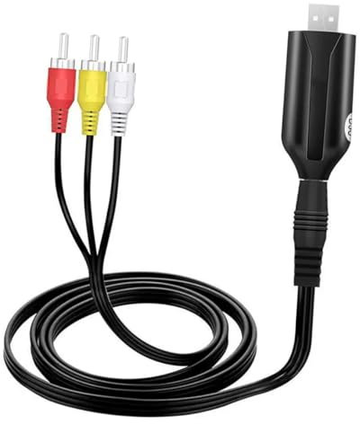 Nicear Cavo video USB 2.0 per scheda di acquisizione audio video USB per convertitore VHS DVD AV a digitale per PC laptop XP 2000 7 8 10 Vista OS