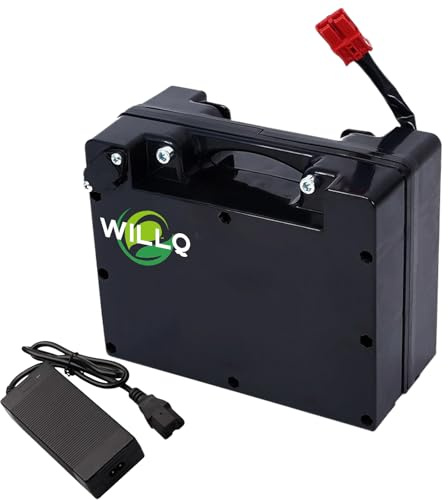 WILLQ Batería Iones Litio 24V 6Ah 8Ah 10Ah 12Ah 15Ah 18Ah Batería Repuesto para Silla Ruedas eléctrica 24 voltios Baterías Litio Recargables con Enchufe Anderson y Cargador,24v,18AH