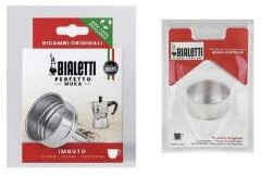 MERYLIN SHOP Imbuto di Ricambio per Moka, 1/2 Tazze, Alluminio, Compatibile con Modello Mokina