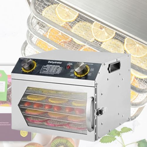 LFfwynog Vegetable Dehydrator Machine 30-90℃ Temperature Adjustable Temperature and Digital Timer Food Dehydrator Machine for Jerky, Meat, Beef, Fruit, Dog Treats and Vegetables 6thfloor