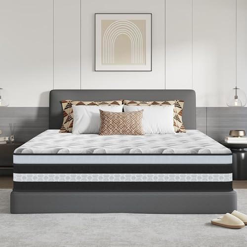 Matratze 160x200 cm, Taschenfederkernmatratze & Memory Foam, Mittlerer Härtegrad (H3), Öko-Tex Zertifiziert, Atmungsaktiv, Hypoallergen, 7-Zonen Orthopädische Matratze für Erwachsene, Höhe 26cm