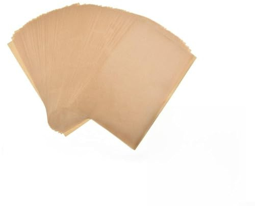Precut Unbleached Parchment Paper Sheets 100 PCS Non-Stick Baking Paper Greaseproof and Waterproof Heat Resistant for Bread Pastries Cookies