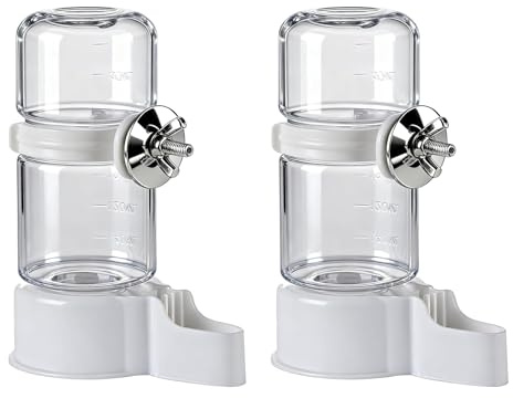 2 PCS Abreuvoir Automatique pour Oiseaux de Cage, Distributeur Automatique d'eau pour Oiseaux, Abreuvoir Cage Oiseaux Pratique et Hygiénique, pour Oiseaux, Passereaux, Perroquets