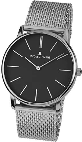 Jacques Lemans Damen Uhr 1-2004I Edelstahl Milanaiseband