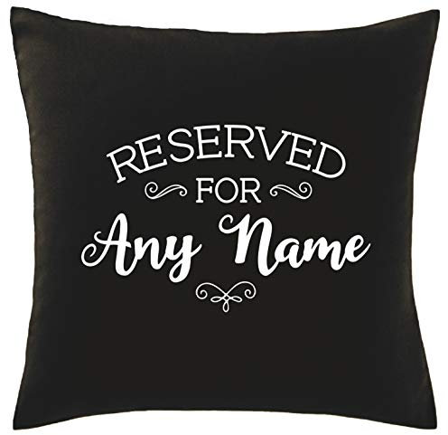 Hippowarehouse PERSONALISED reserved for any name Printed bedroom accessory cushion cover case 41x41cm