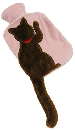 XXXXW Wärmflaschen/Bettflasche 1000 ml Warmwassertasche Nette Cartoon Tiere Plüschtasche Tragbare Winter Handwärmer Wassereinspritzung Warmwasserflasche Für Frauen Sicher und Langlebig (Color : 3)
