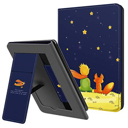 OLAIKE Étui pour 6,8 Kindle Paperwhite 11e Génération 2021 et Signature Edition (Modèle: M2L3EK/M2L4EK) - Housse en Support avec Dragonne, Le Garçon et Le Renard