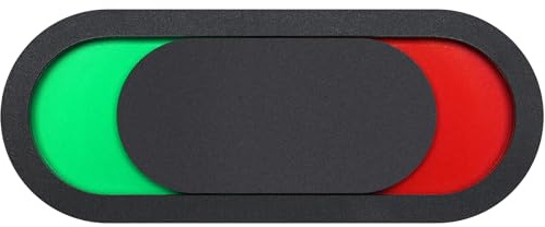 VILLCASE Blank Privacy Door Sign 10x4cm, Red & Green Sliding Indicator, Do Not Disturb Sign Door Tells Whether Room in Vacant or Occupied for Meeting Room, Toilet & Home Bathroom