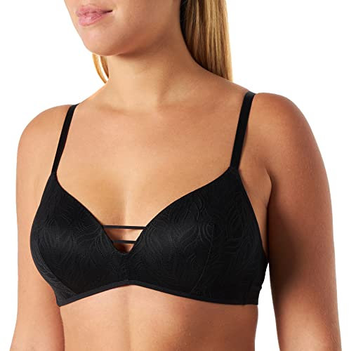 Billet Doux Damen Mystérieuse 77LAH28 Gepolsterter Triangel-BH ohne Bügel, Noir, M